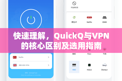 快速理解，QuickQ与VPN的核心区别及选用指南