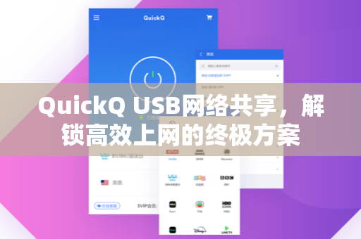 QuickQ USB网络共享，解锁高效上网的终极方案